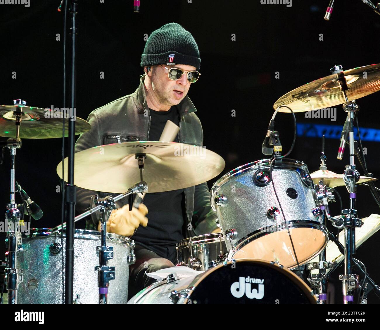 Drummer Shawn Pelton performs with The Cringe at Ryman Auditorium in