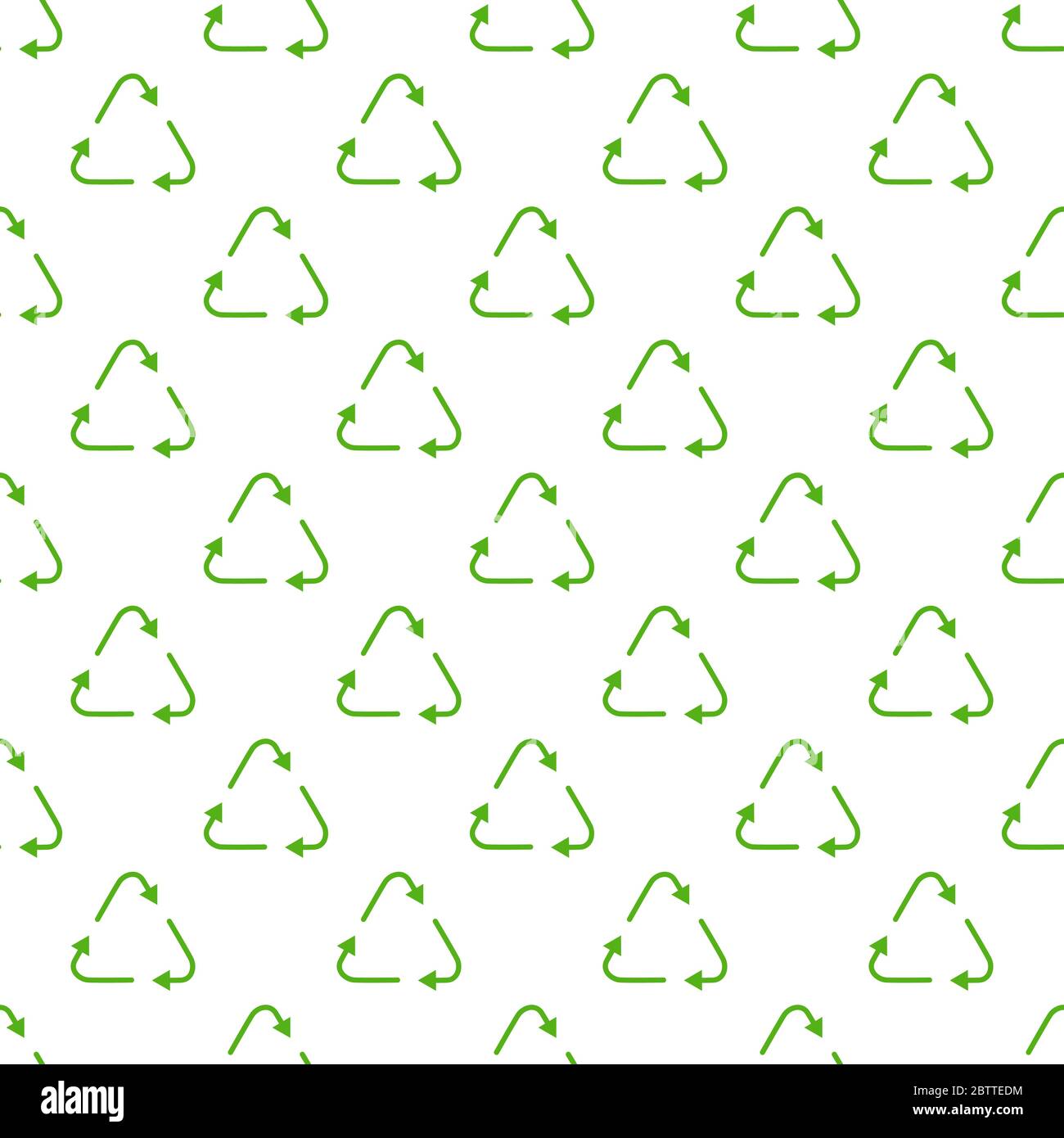 Green recycle triangle seamless pattern. Recycle Recycling pattern