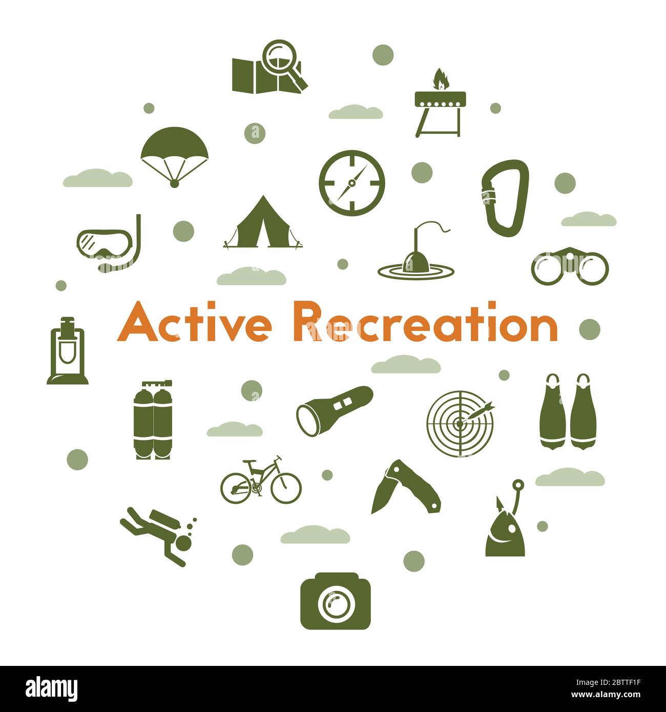 Outdoor Activities Icons Stock Vector Image & Art Alamy