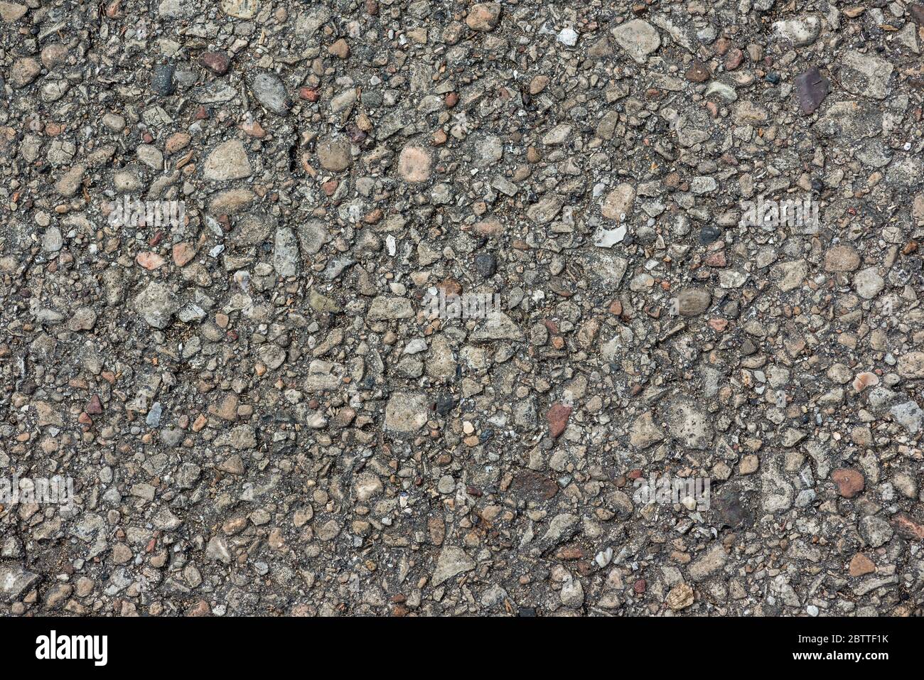 Abstract pattern of gravel, natural road texture, rock material Stock Photo
