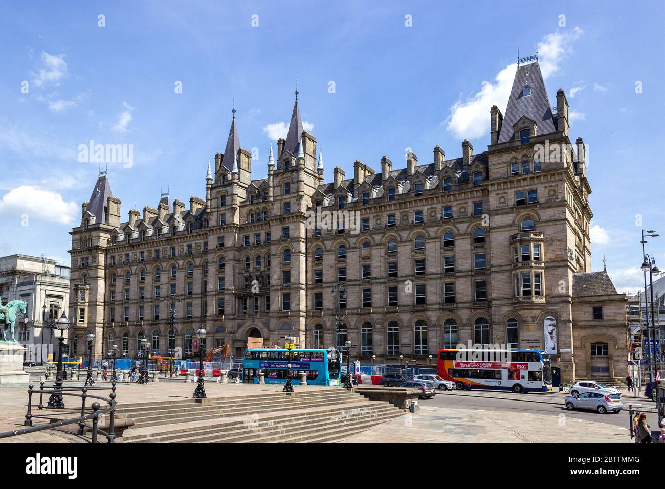 North Western Hall, student accommodation building on Lime Street, former hotel, Liverpool. Stock Photo