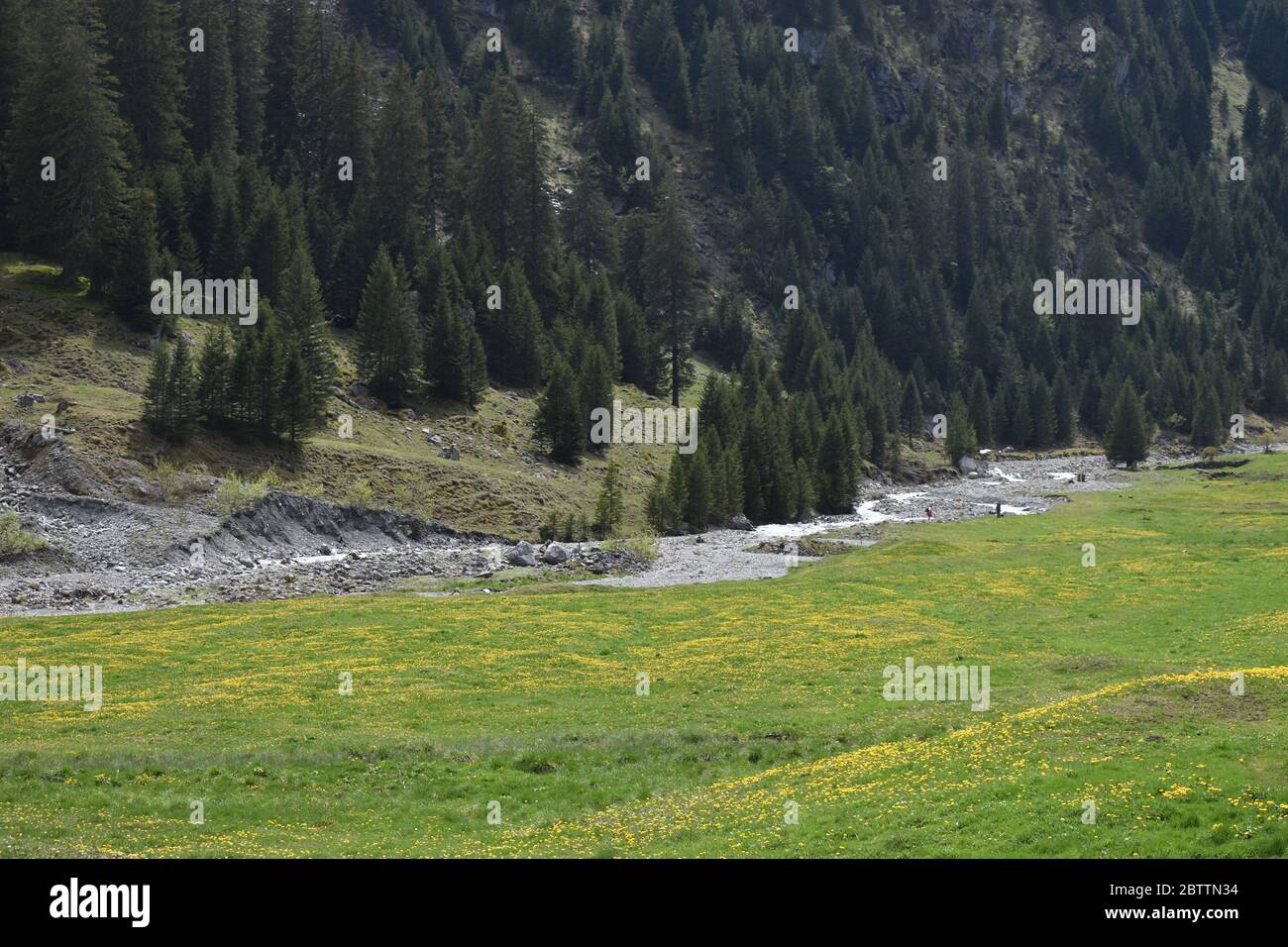 Natural scenery in Glarus Switzerland Stock Photo