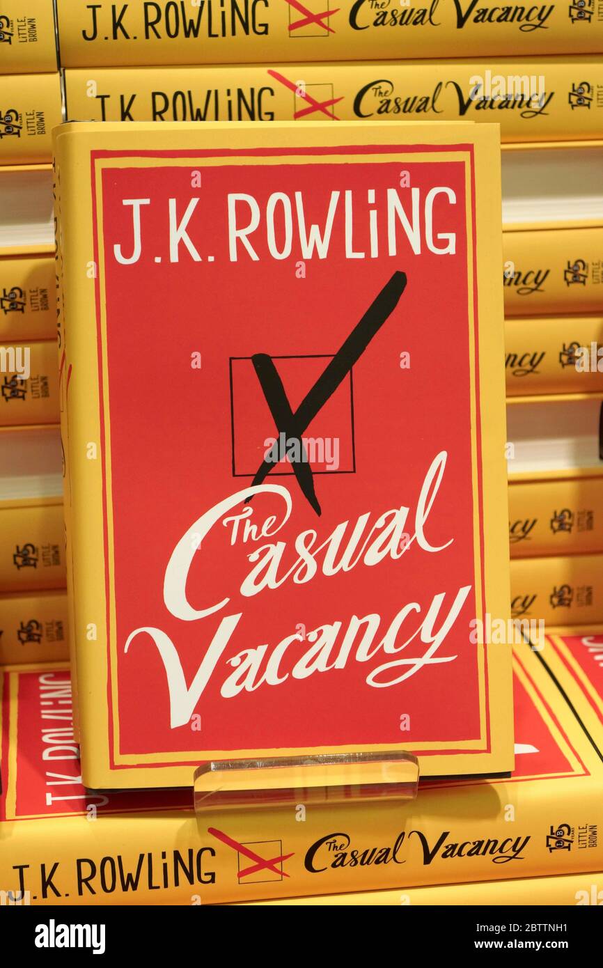 J.K. Rowling Book Casual Vacancy, Books Stock Photo - Alamy