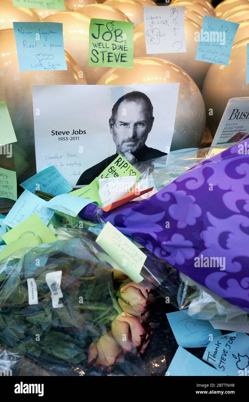 Tribute to Steve Jobs Stock Photo