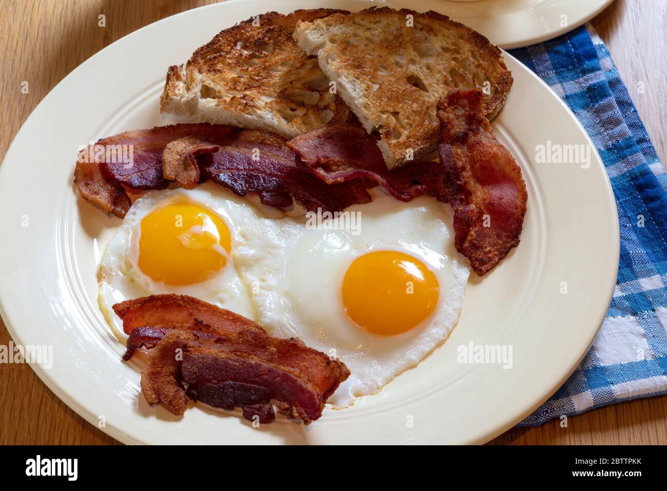 Breakfast Bacon Eggs Toast And Coffee By James D Coppinger Dembinsky Photo Assoc Stock Photo Alamy