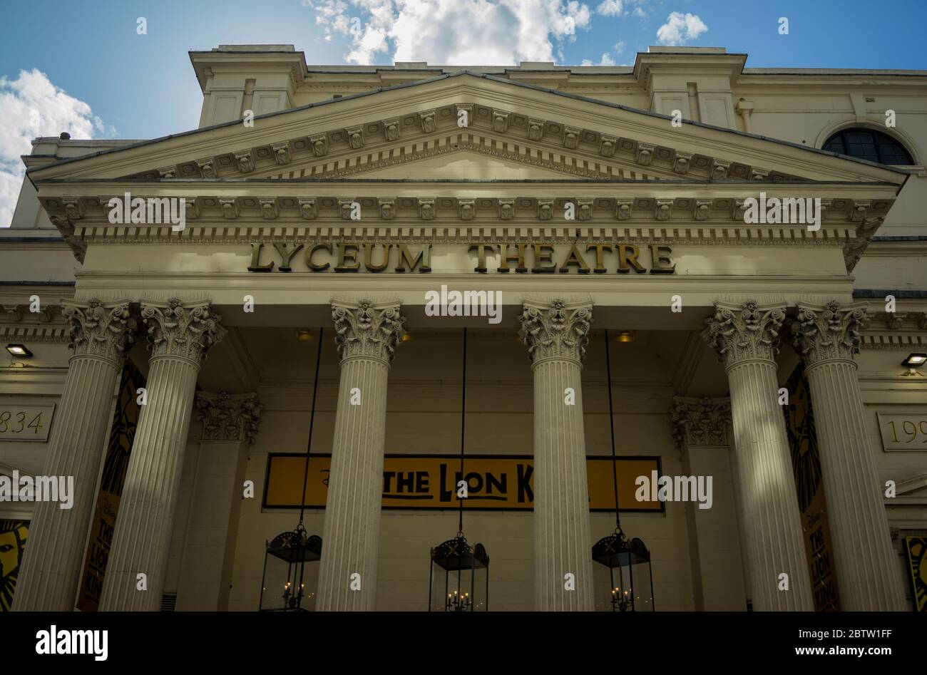 The Lyceum Theatre in London's West End showing The Lion King. London
