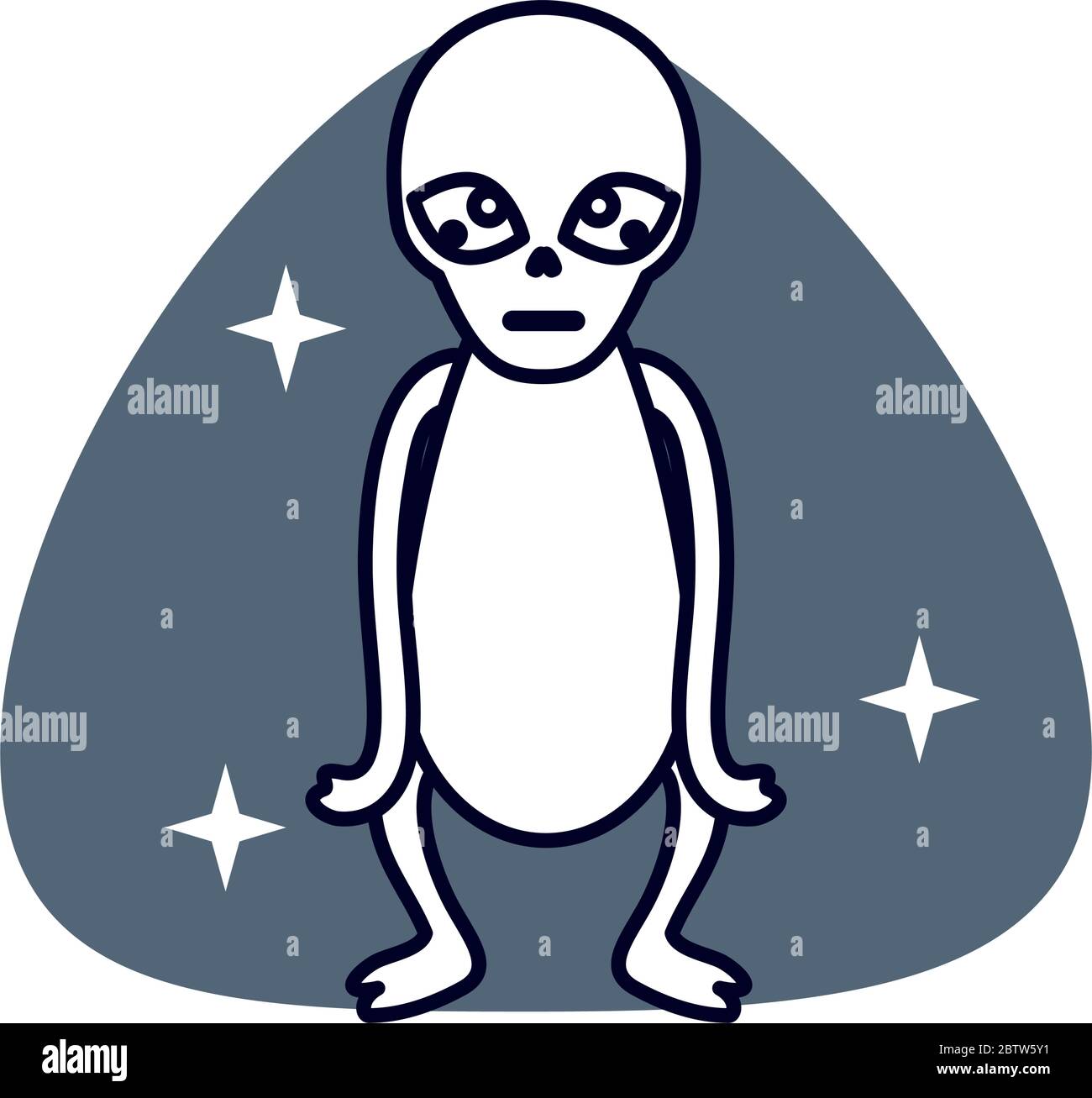 Strange visitor Stock Vector Images - Alamy
