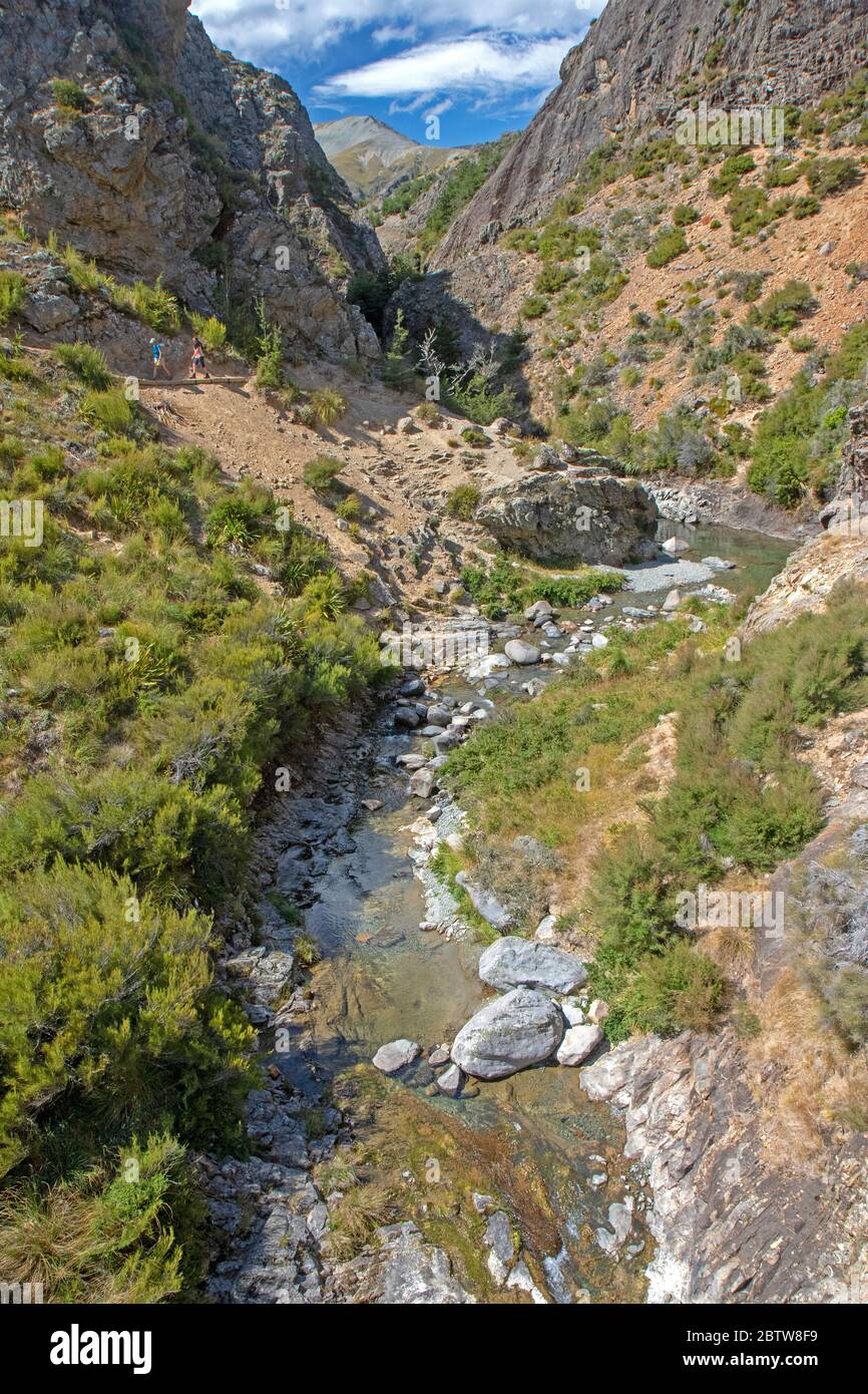 Emerald Pool on Mt Somers Stock Photo Alamy