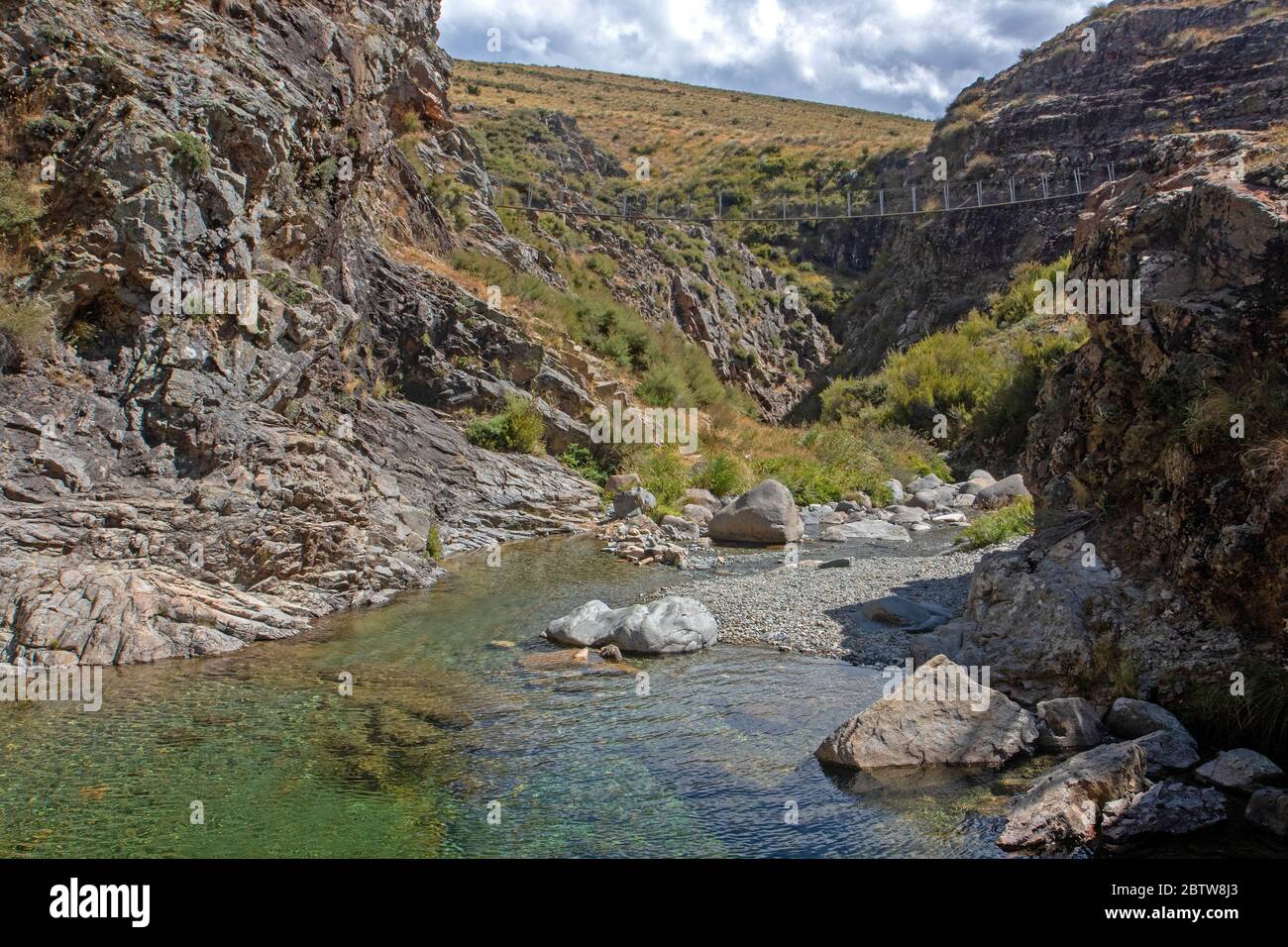 Emerald Pool on Mt Somers Stock Photo Alamy