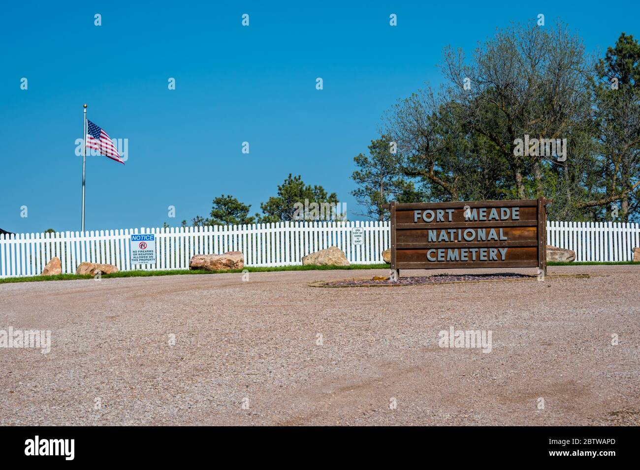 Sturgis, SD, USA May 29, 2019 The Fort Meade Cemetery Stock Photo