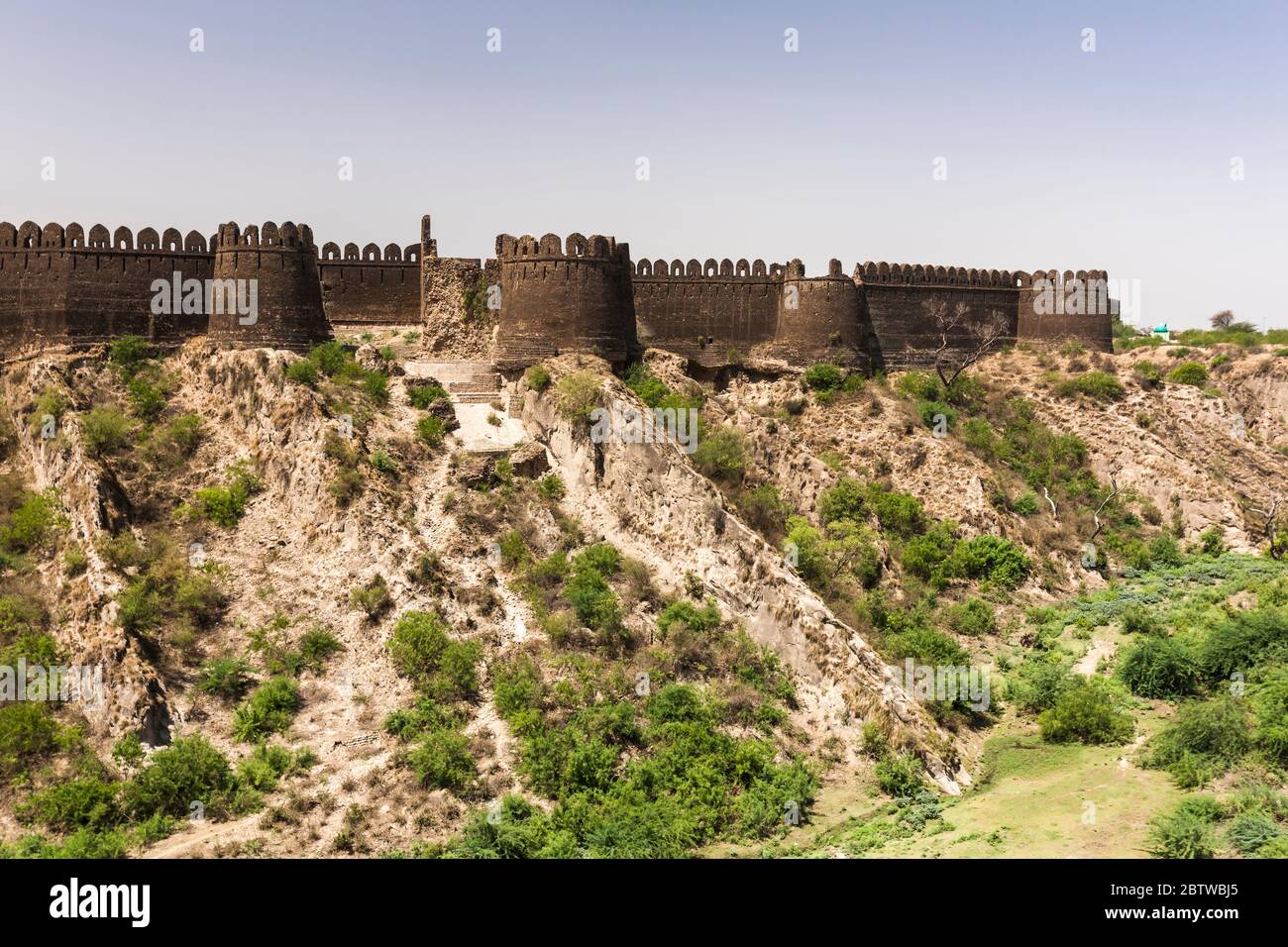 Rohtas Fort, Eastern walls, Jhelum District, Punjab Province, Pakistan, South Asia, Asia Stock Photo