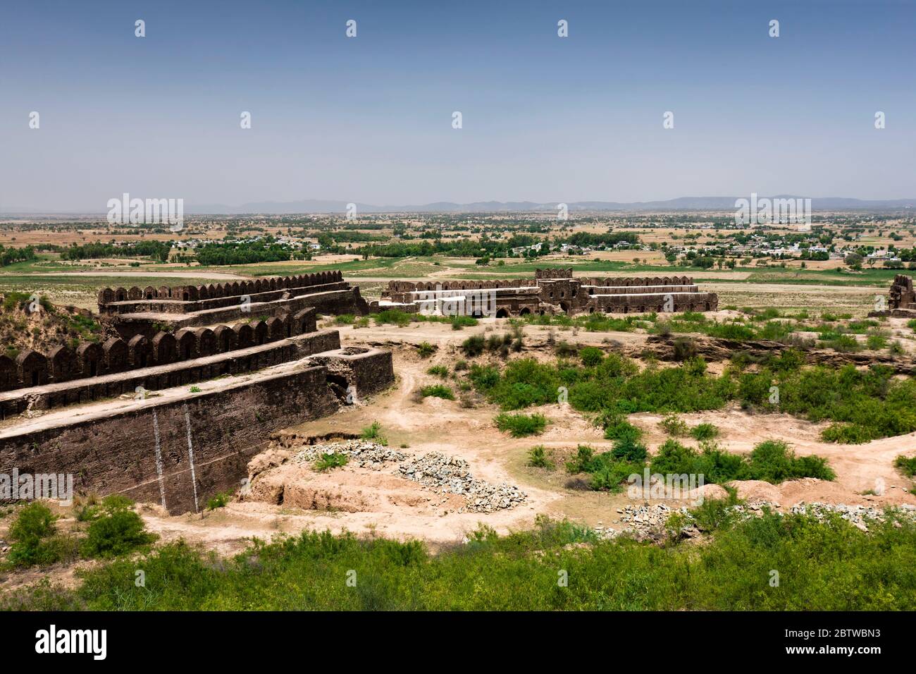 Rohtas Fort, courtyard of city walls,  Jhelum District, Punjab Province, Pakistan, South Asia, Asia Stock Photo