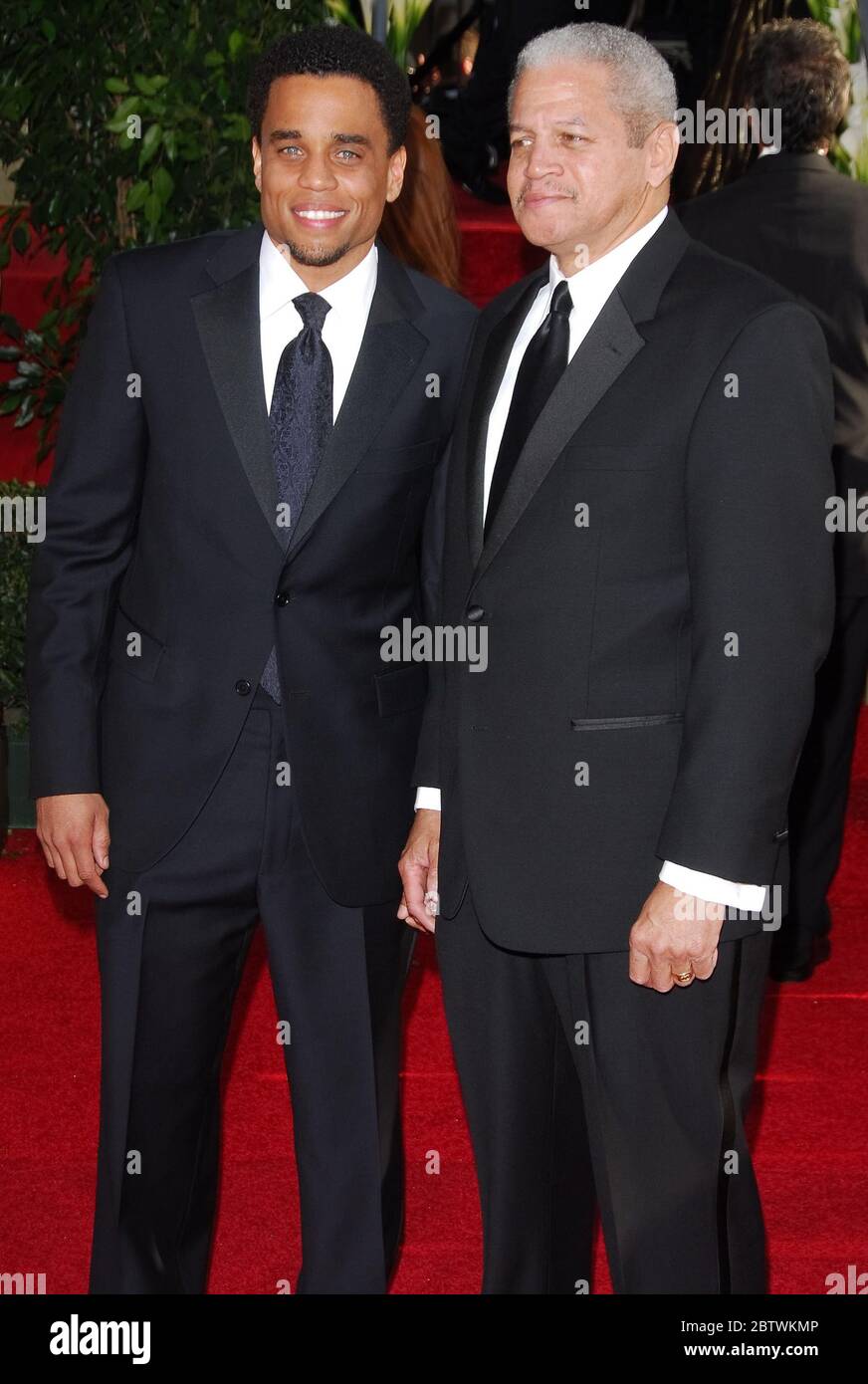 Michael Ealy and Dad at the 64th Annual Golden Globe Awards Arrivals