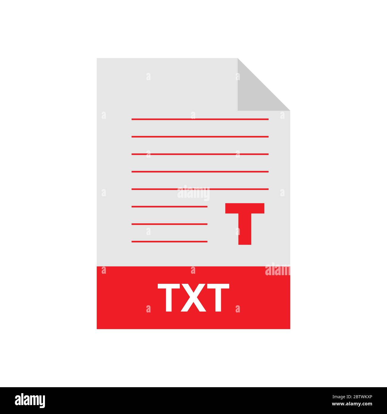 TXT format file vector icon Stock Vector Image & Art - Alamy