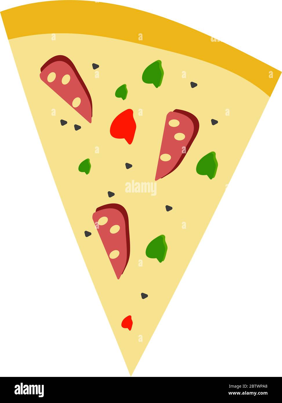Pizza graphic design template vector isolated Stock Vector