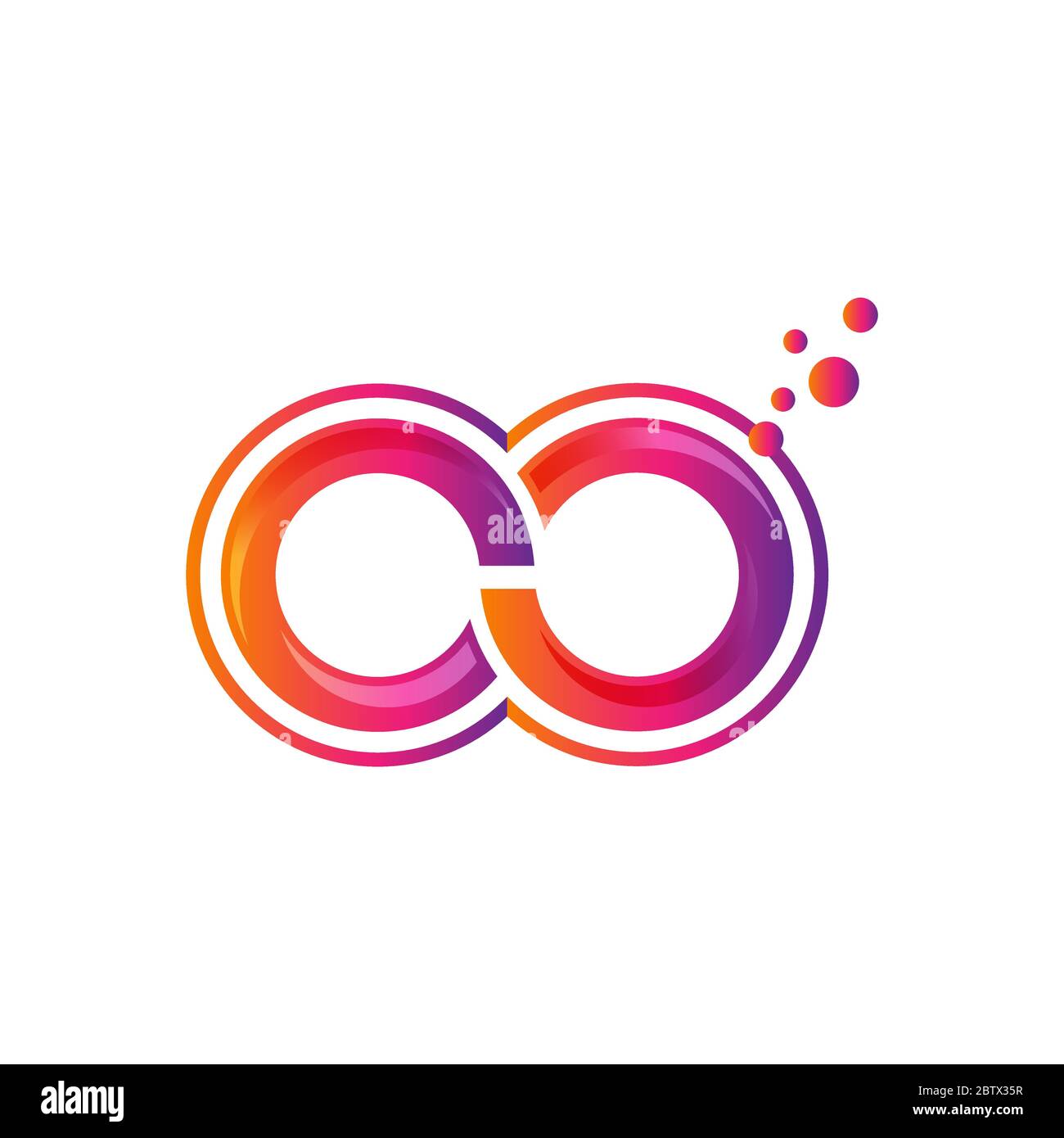 Infinity logo vector template, Creative Infinity logo design concept Stock Vector