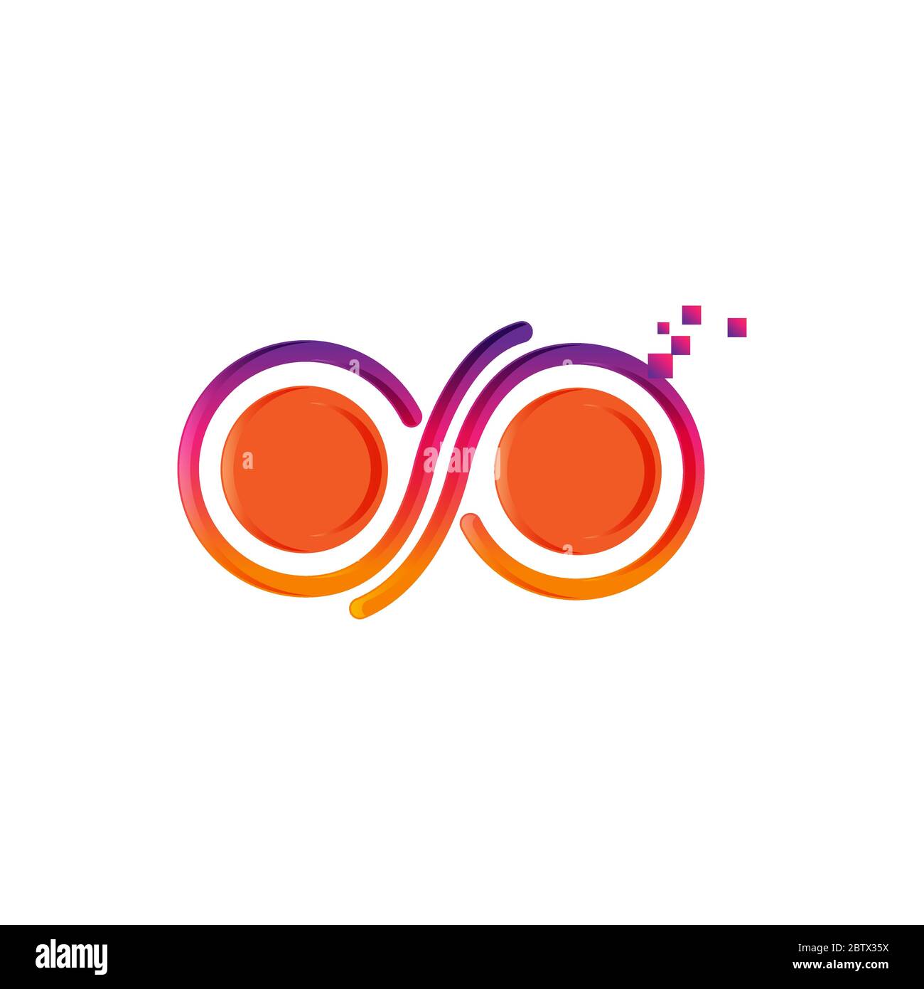 Infinity logo vector template, Creative Infinity logo design concept Stock Vector