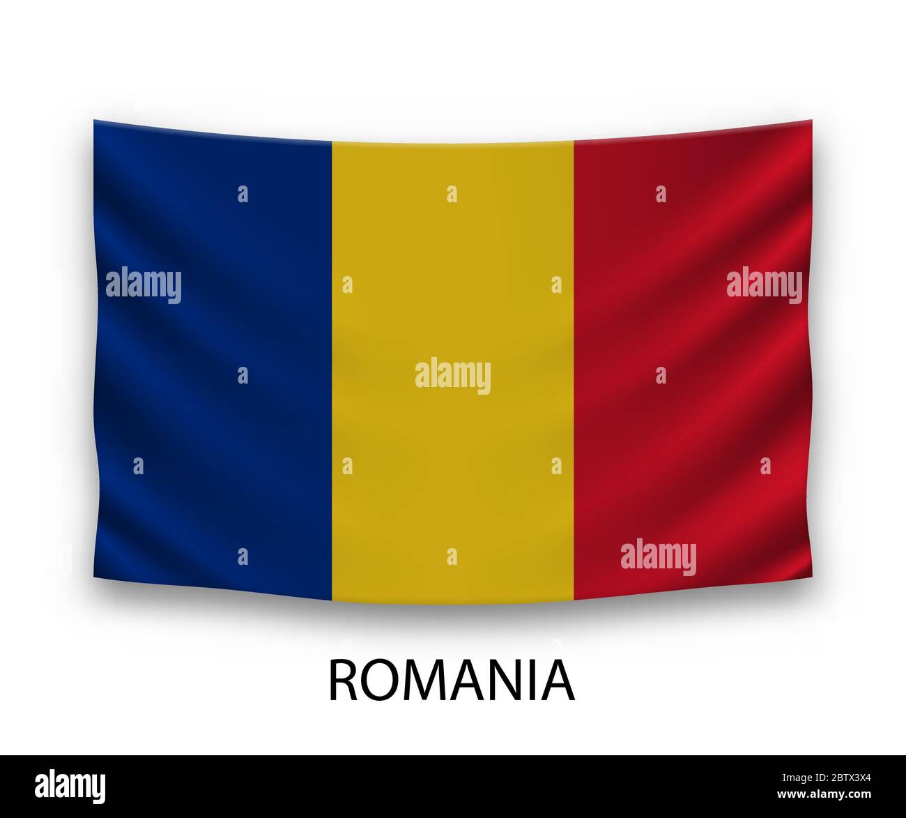 Premium Photo  Flag of romania silk close-up