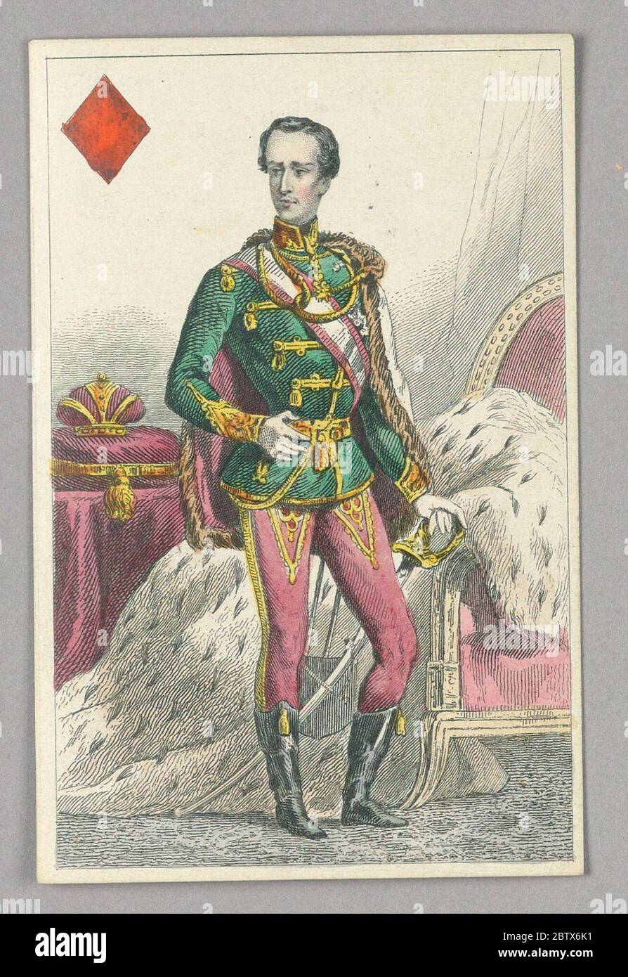 Franz Joseph Emperor Of Austria King Of Diamonds From Set Of Jeu Imperialsecond Empirenapoleon Iii Playing Cards Research In Progressfranz Joseph Emperor Of Austria King Of Diamonds From Set Of Jeu Imperial Second