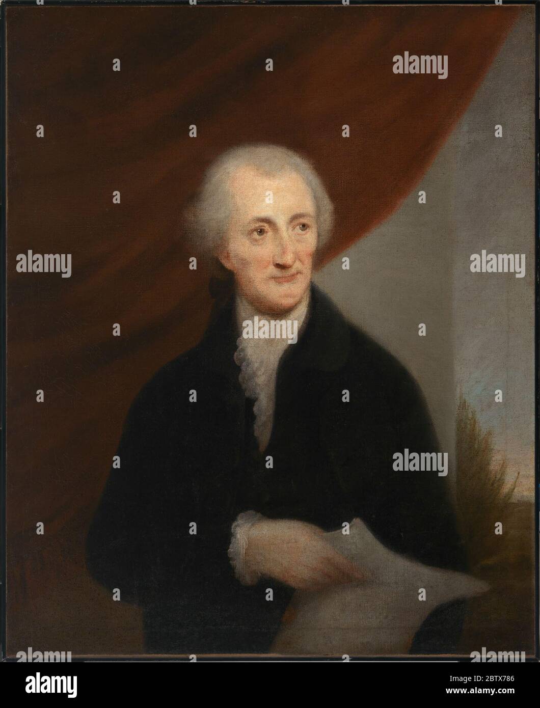 George Read. William Read [1767-1846]; his daughter Mary Read [1799-1875, Mrs. Coleman Fisher]; her son William Read Fisher; his sister Sally Read Fisher; her nephew George Clymer [d. 1953]; his widow [d. 1969]; her son W.B.Shubrick Clymer, Harrisville, N.H.; gift 1972 to NPG. Stock Photo