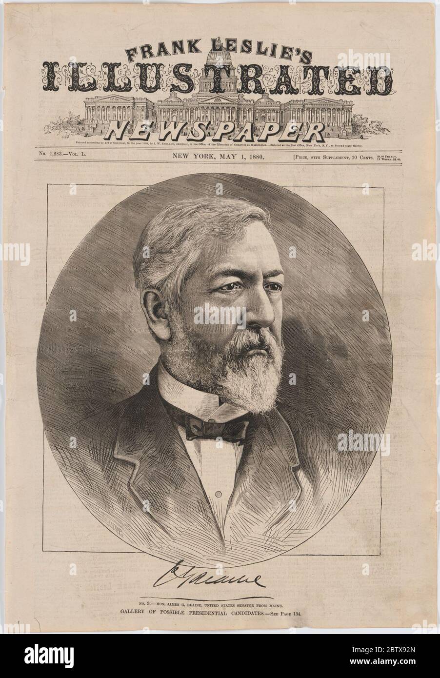 James G Blaine Stock Photo - Alamy