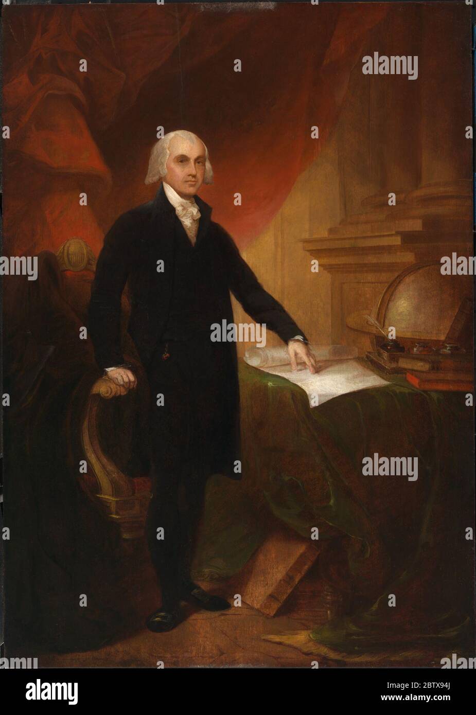 James Madison. Frederick Edwin Church [1826-1900], New York; Gift to the Corcoran Gallery of Art, 1877; Gift to NPG, 2019. Stock Photo