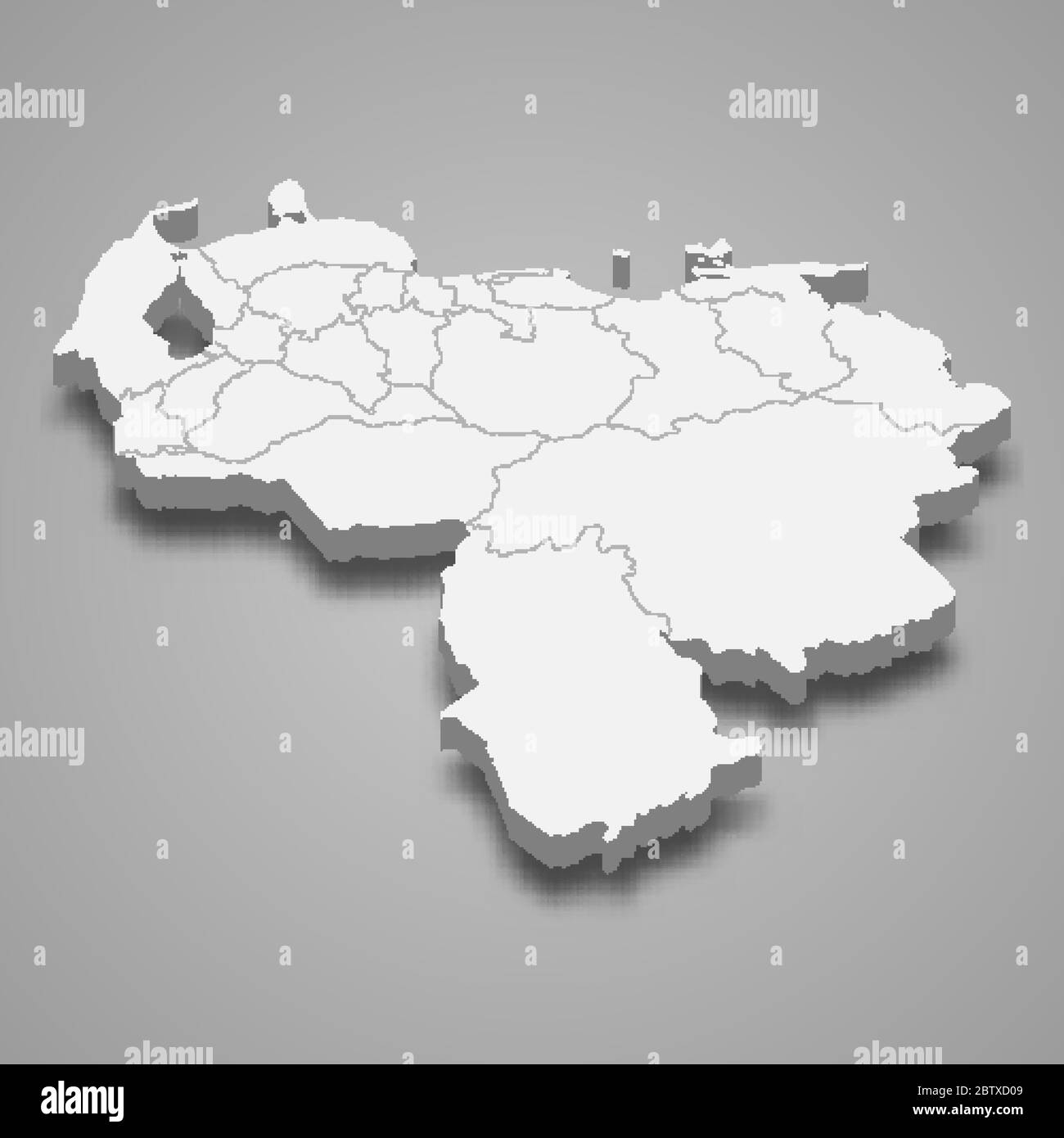Elocuente pañuelo Sudamerica mapa de venezuela con sus estados linda