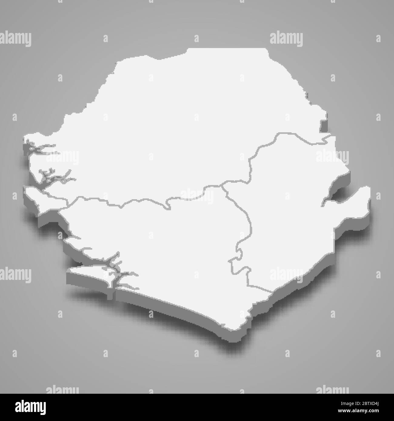 Map of sierra leone hi-res stock photography and images - Alamy