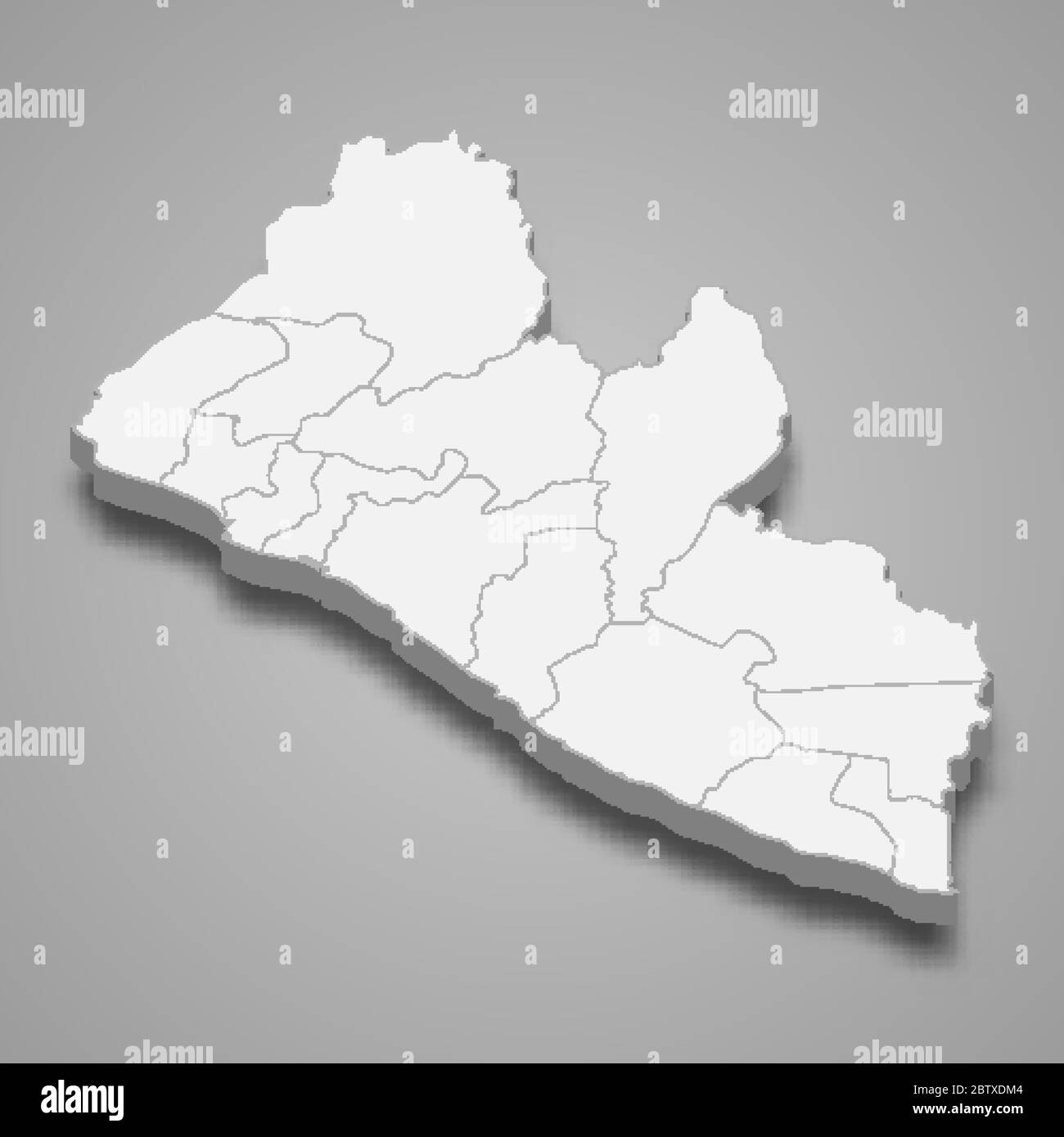 Map of liberia hi-res stock photography and images - Alamy