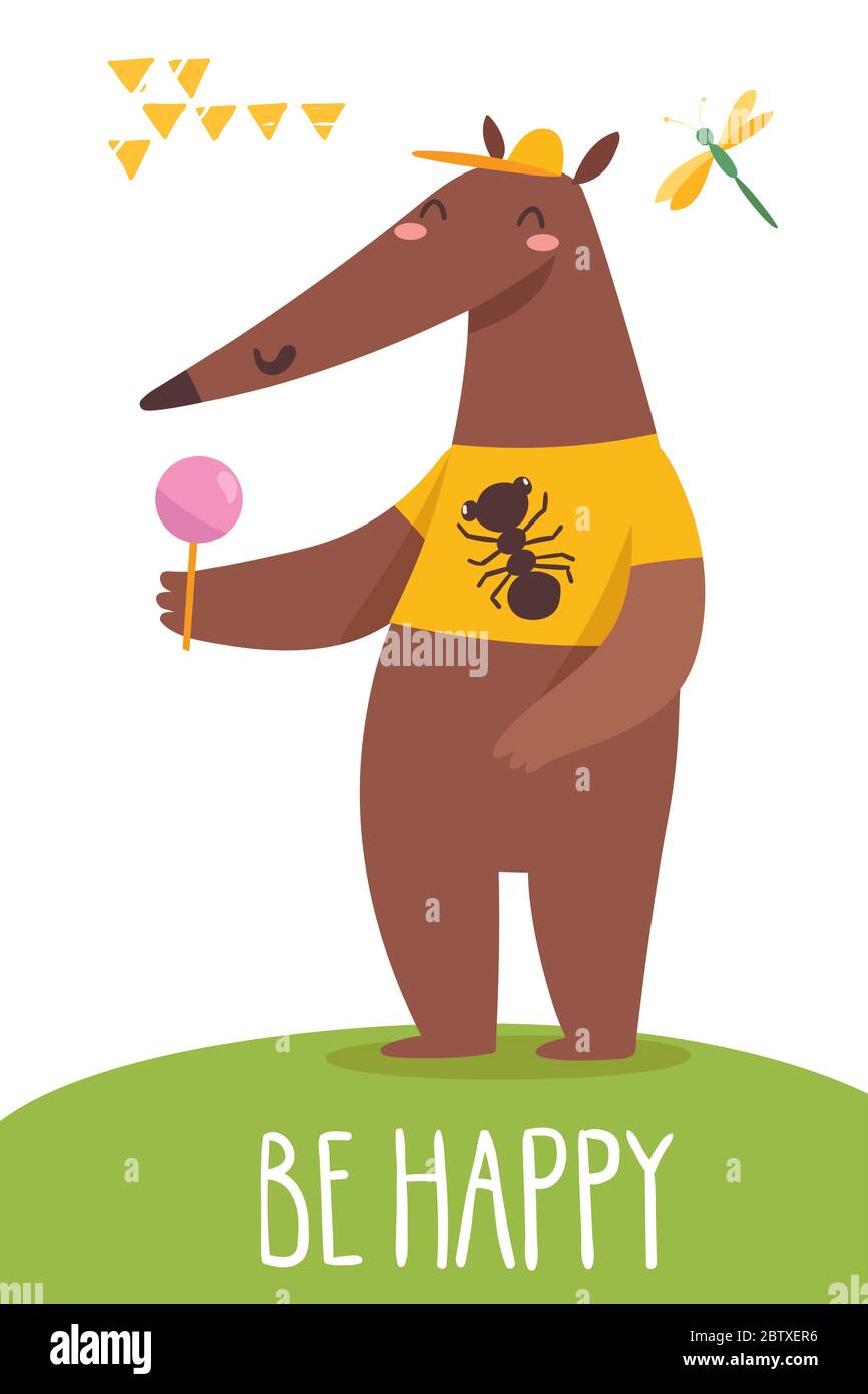 Cute Anteater Cartoon High Resolution Stock Photography And Images Alamy