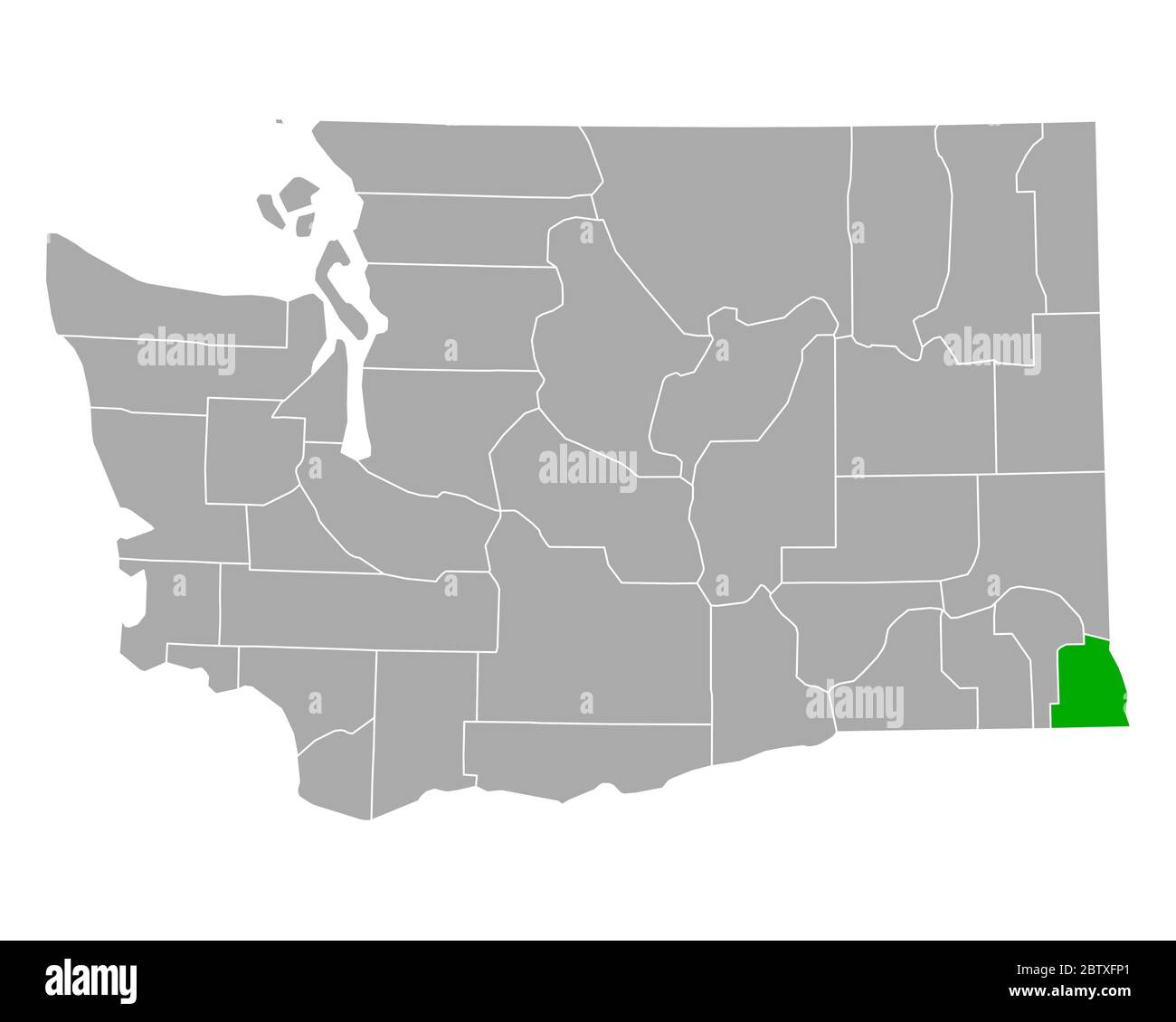 Asotin washington map hires stock photography and images Alamy