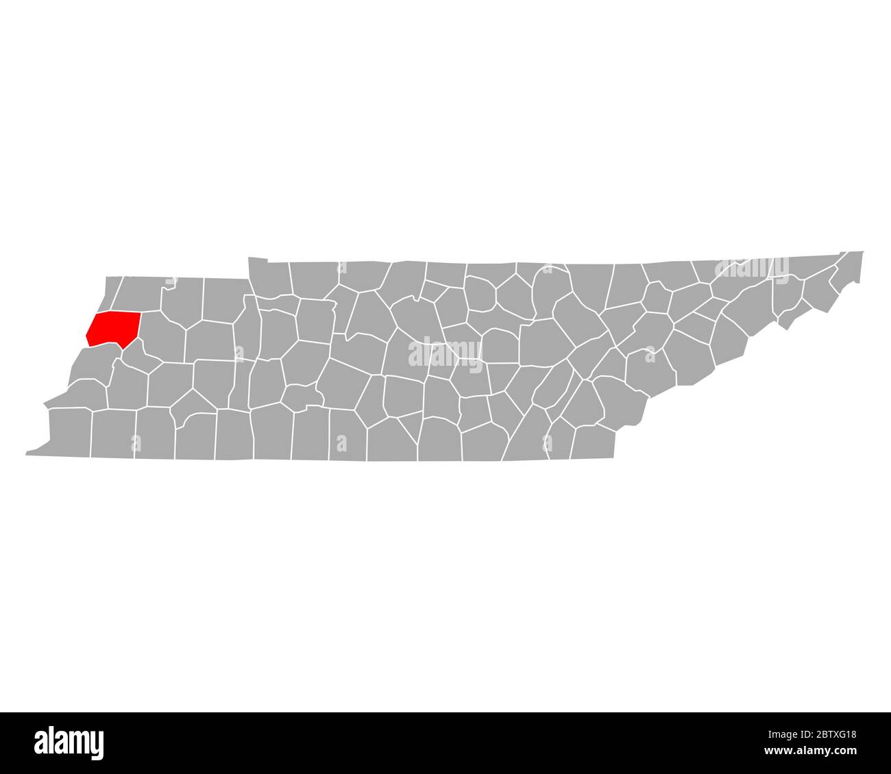 Map of Dyer in Tennessee Stock Photo Alamy