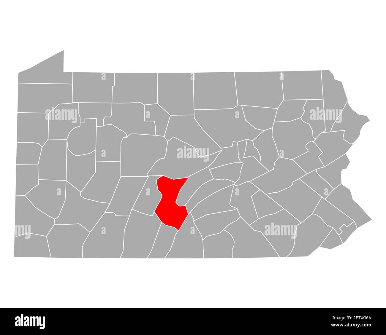 Map of Huntingdon in Pennsylvania Stock Photo Alamy
