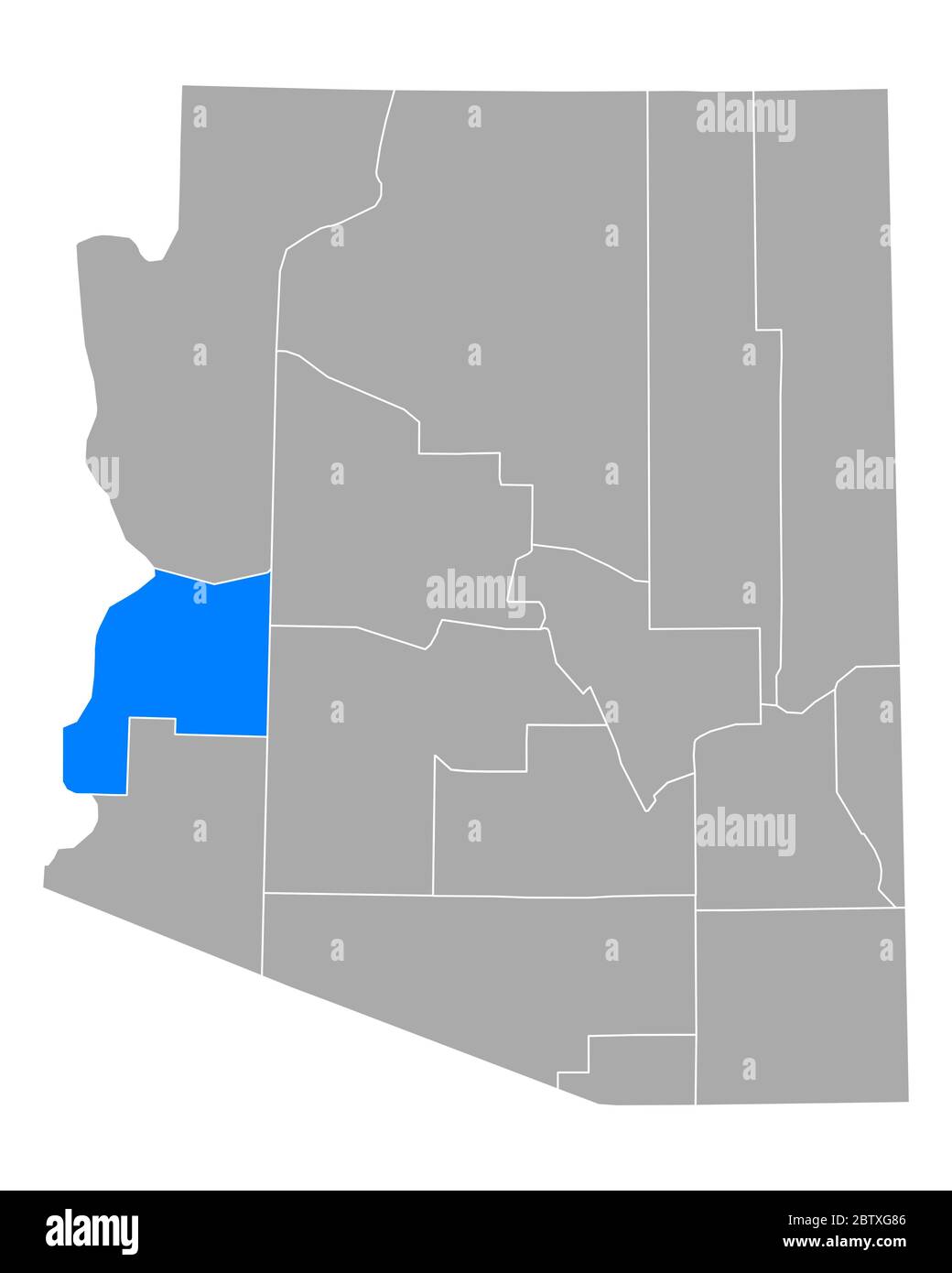 La paz county map hires stock photography and images Alamy