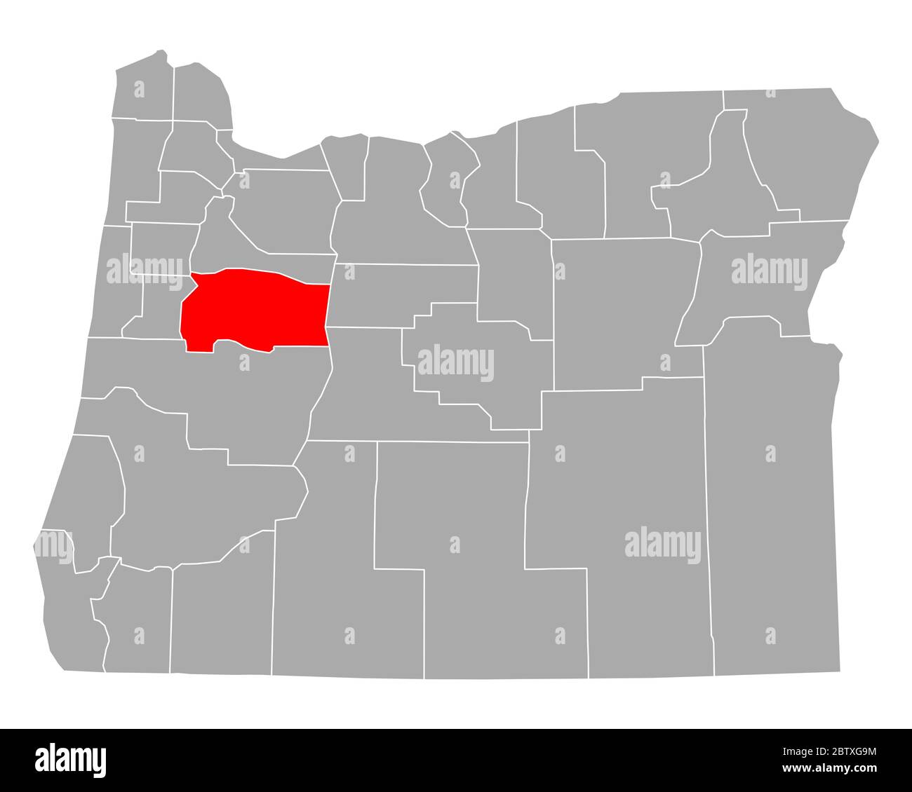 Map of Linn in Oregon Stock Photo Alamy