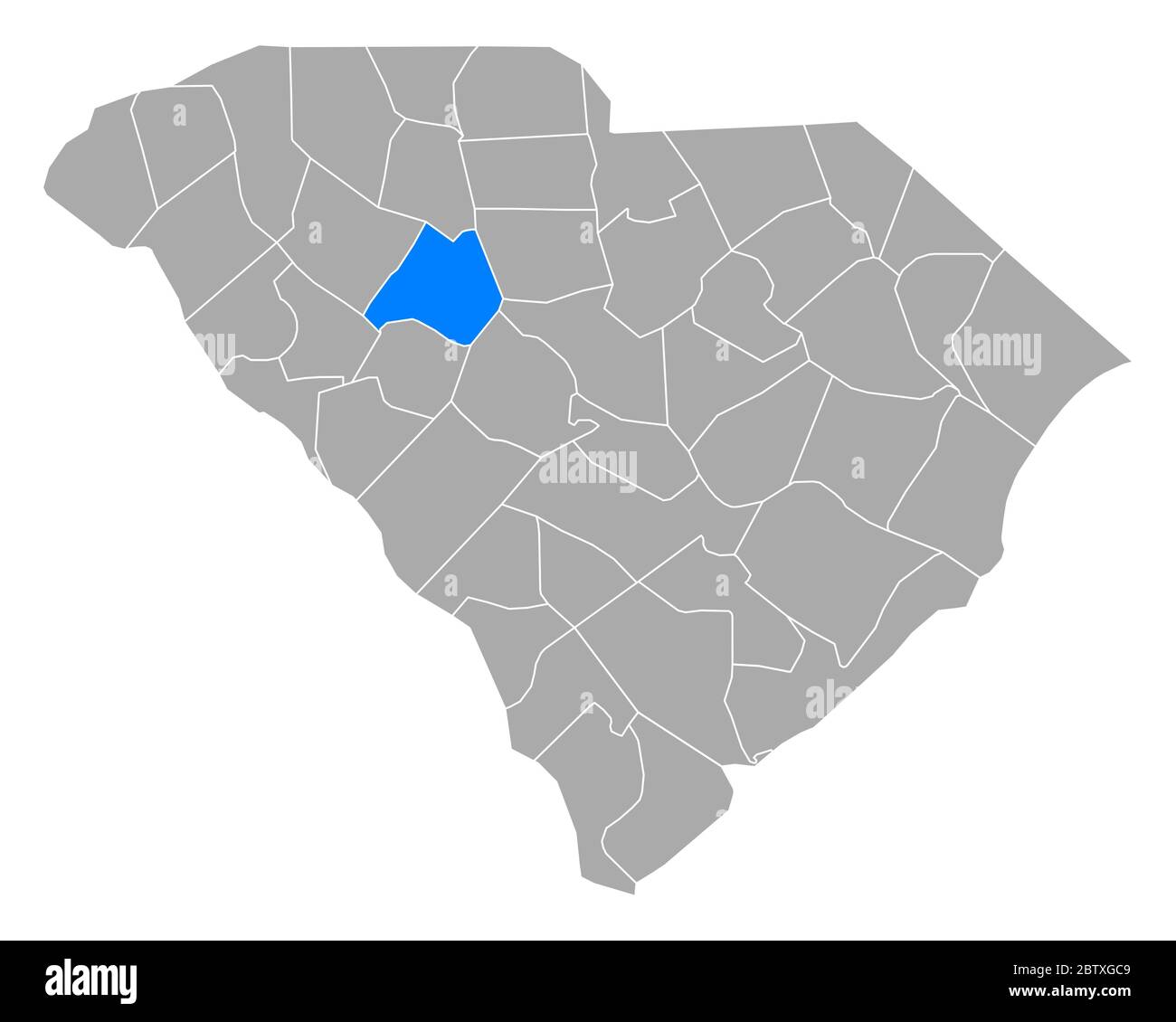 Map of Newberry in South Carolina Stock Photo Alamy