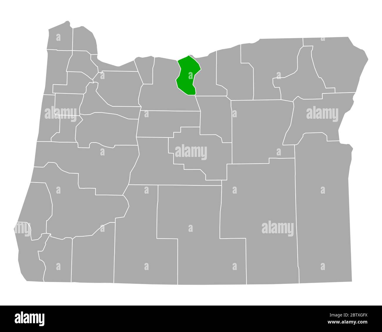 Map of Sherman in Oregon Stock Photo Alamy