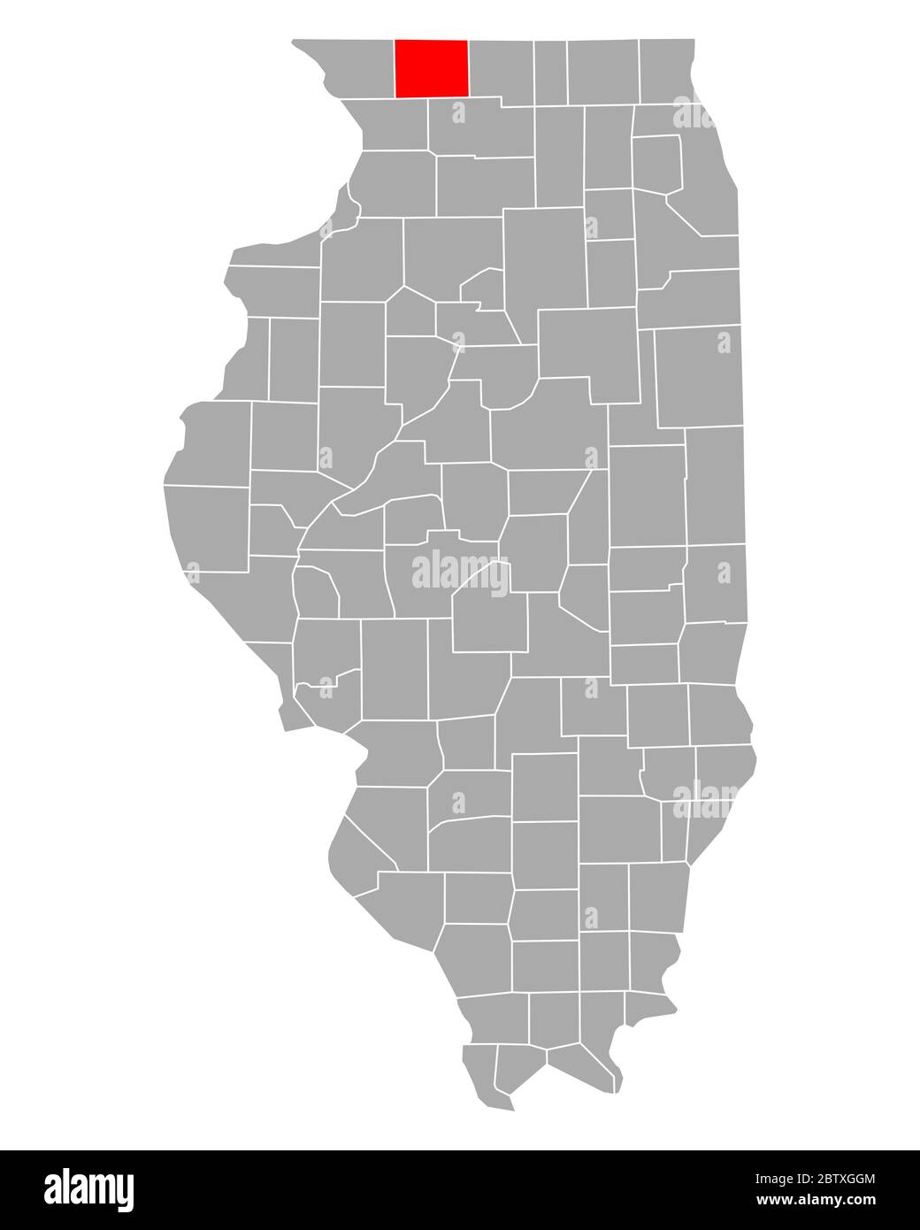 Map of Stephenson in Illinois Stock Photo Alamy