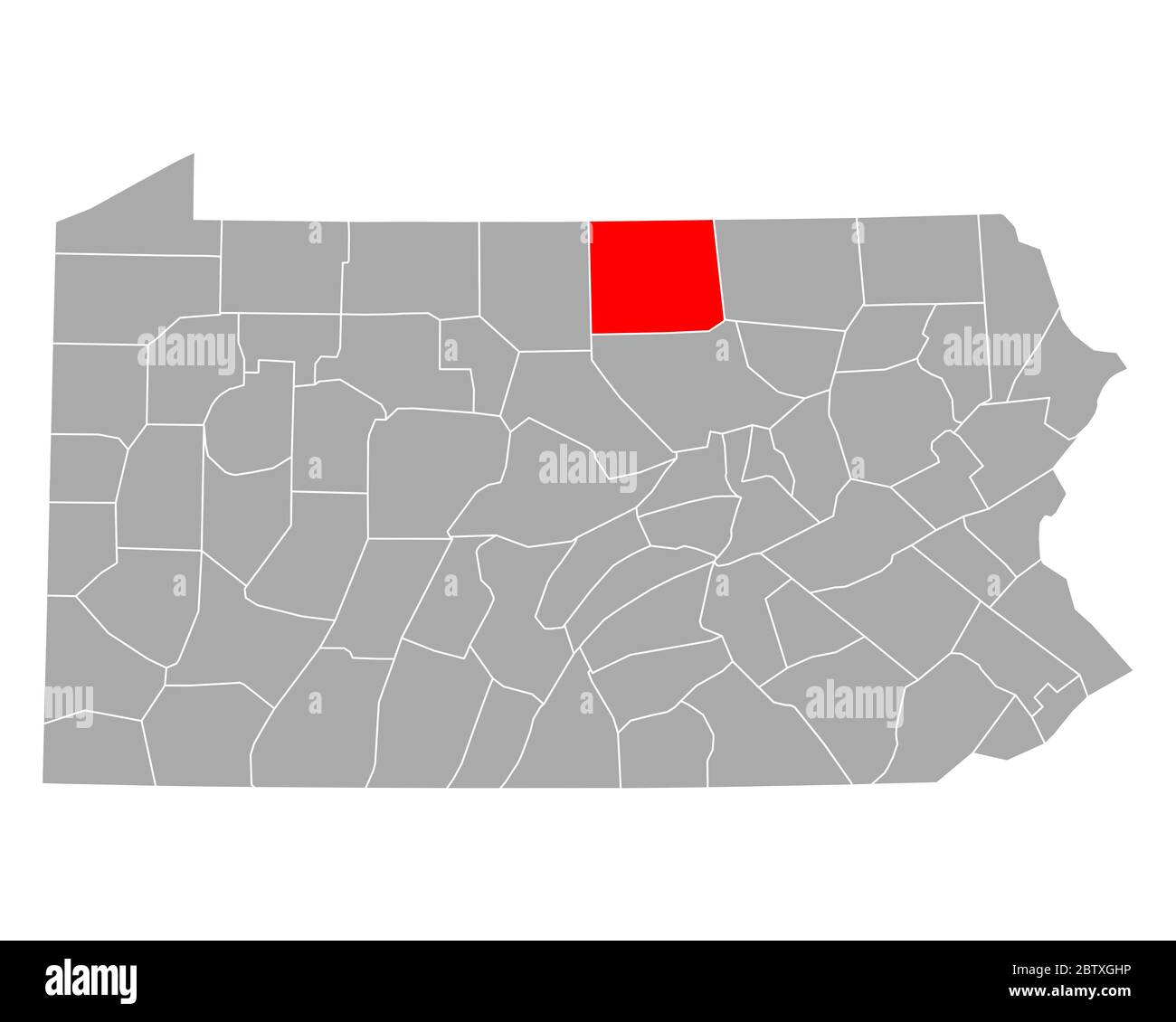 Map of tioga Cut Out Stock Images & Pictures - Alamy