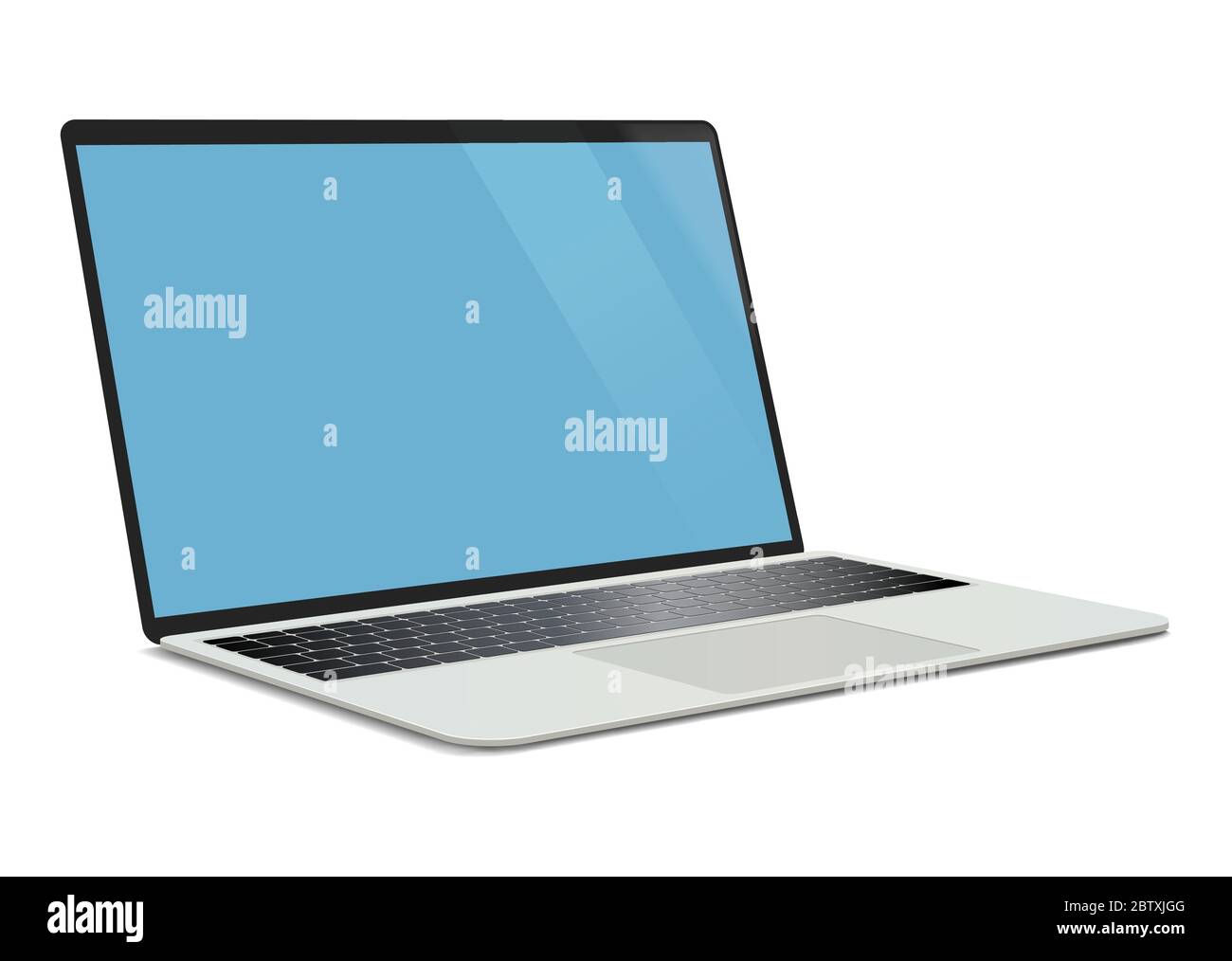 Realistic laptop. Digital vector illustration Stock Vector Image & Art