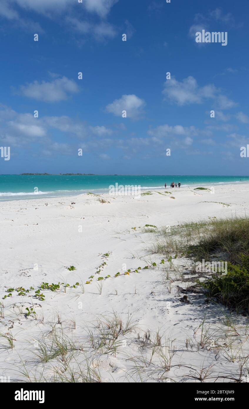Playa Pilar one of Cubas most beautiful beaches at Cayo Guillermo on the Jardines del Rey, Cuba Stock Photo