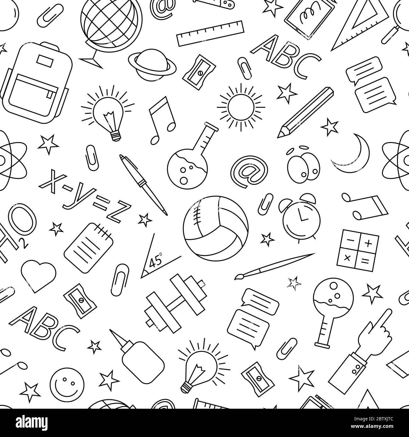 Doodle pattern on the theme of  a white background Stock Vector  Image & Art - Alamy