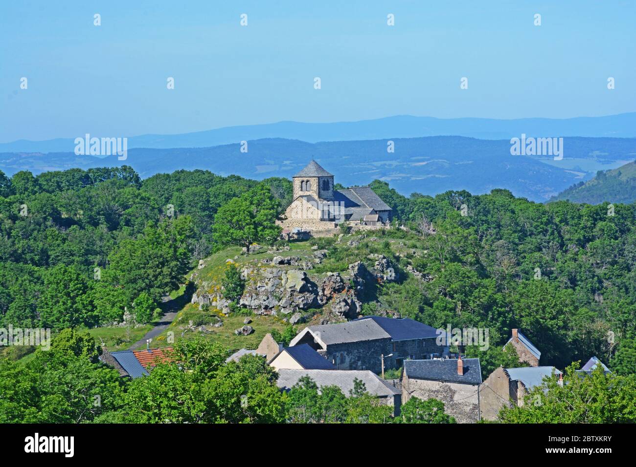 Dauzat sur Vodable village, Puy-de-Dome, Auvergne, Massif-Central, France Stock Photo