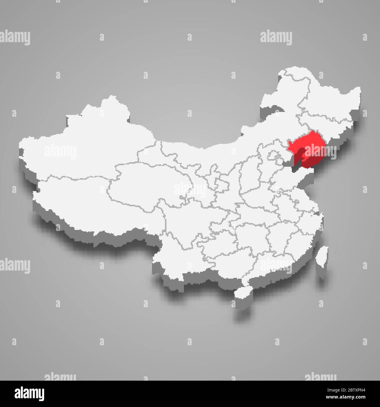 Liaoning province location within China 3d map Stock Vector Image & Art