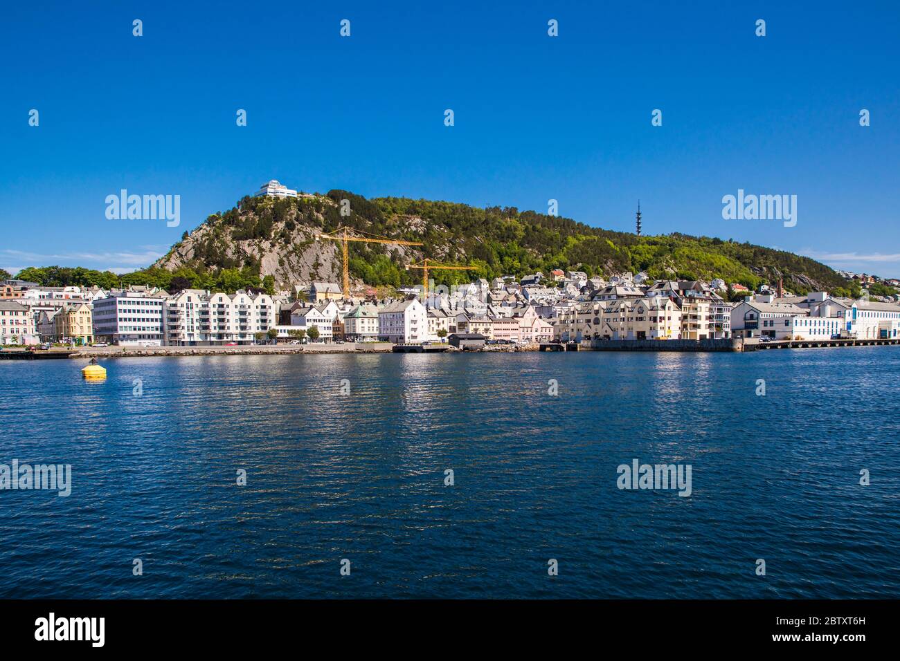 View Over Alesund In Norway Europe Alesund Is Noteworthy For Its Art 
