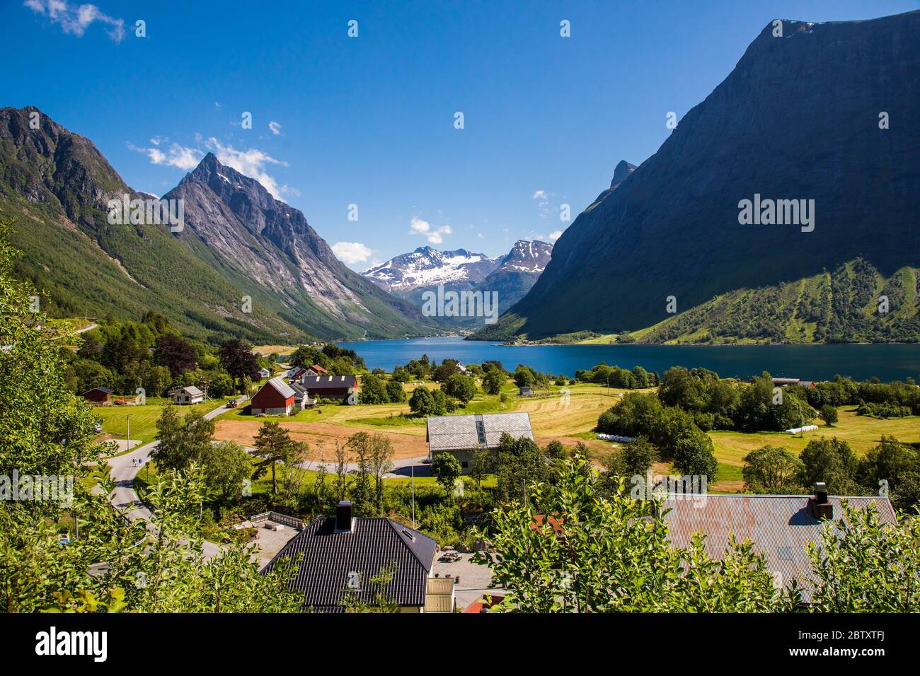 Hjorundfjord and the Sunnmore Alps near Trandal, More og Romsdal