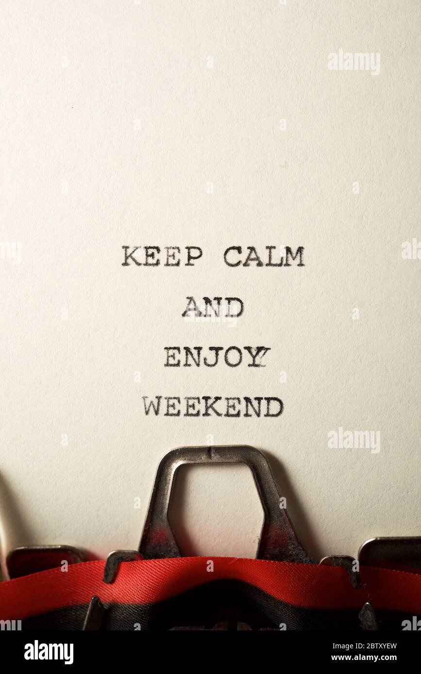 Motivational Message Happy Weekend Written High Resolution Stock ...