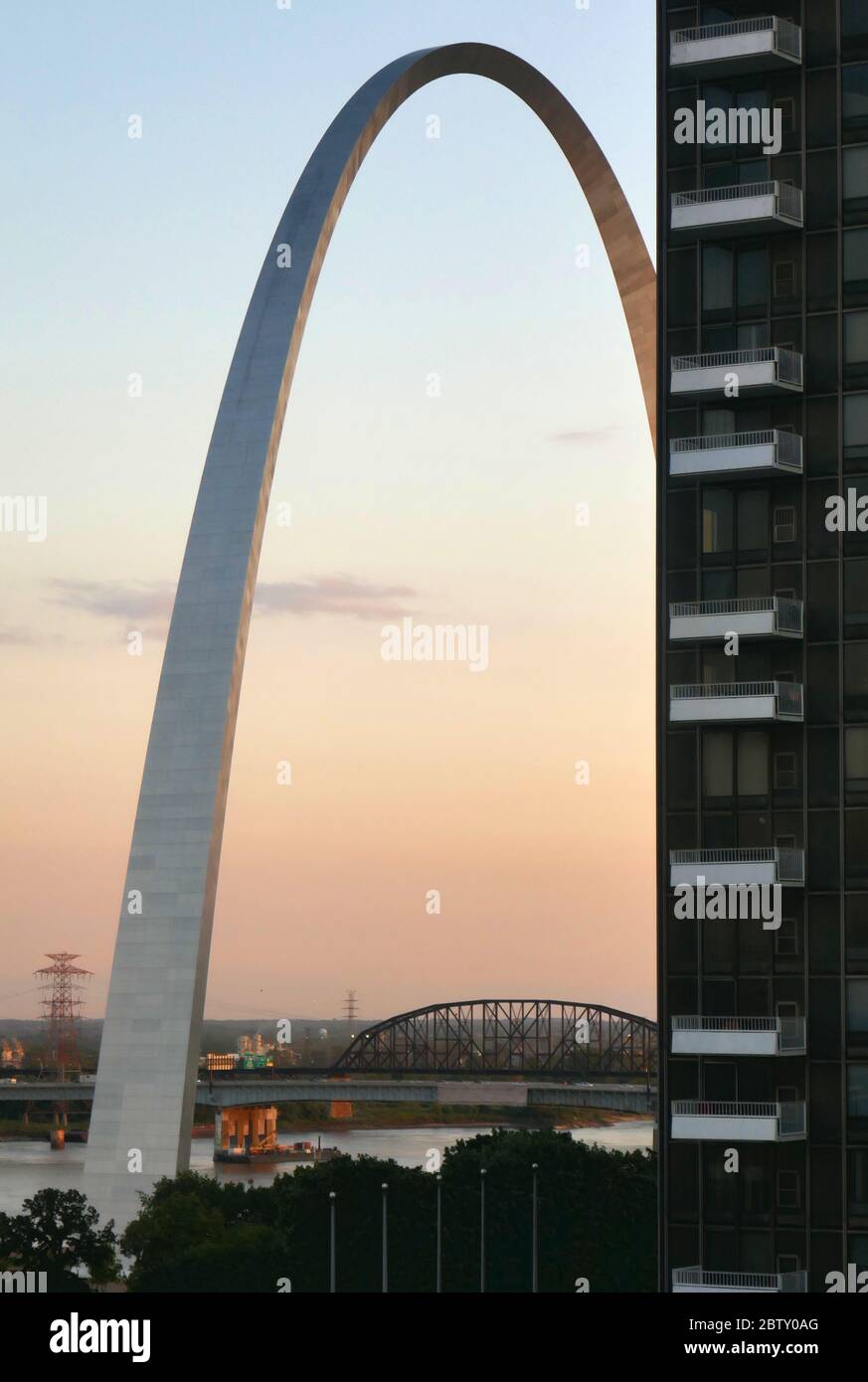 St. Louis Missouri MO USA, The Gateway Arch, Jefferson National Expansion Memorial Stock Photo