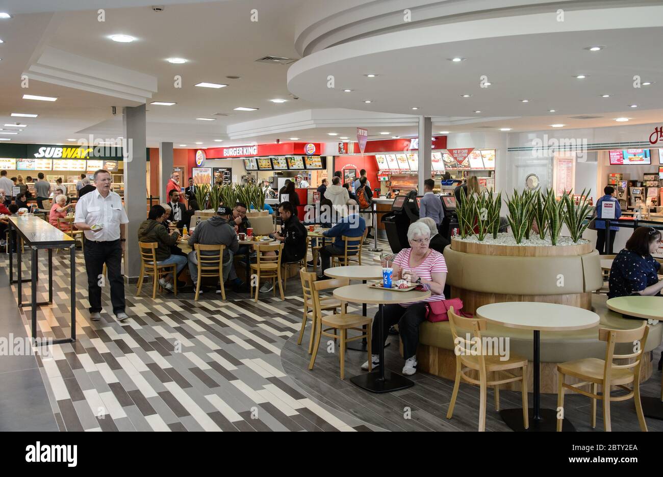 The Welcome Break motorway service station on the M40 near to Warwick. Stock Photo