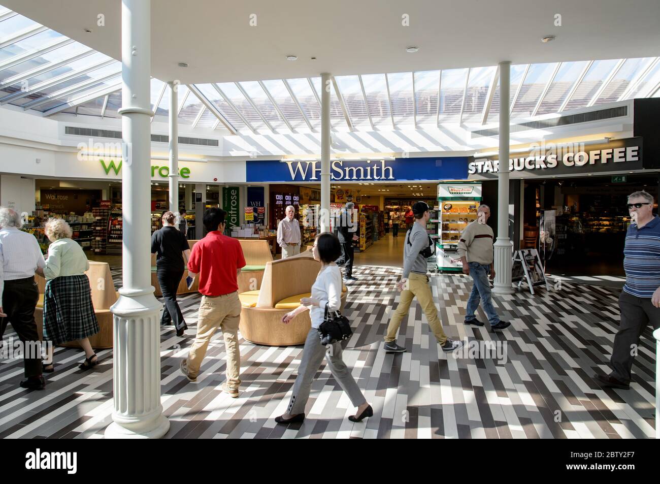 The Welcome Break motorway service station on the M40 near to Warwick. Stock Photo